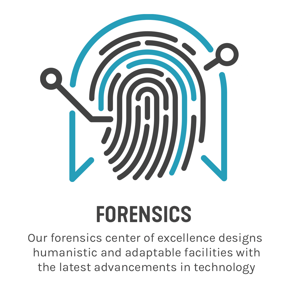 Forensics Icon for Science Technology Landing Page