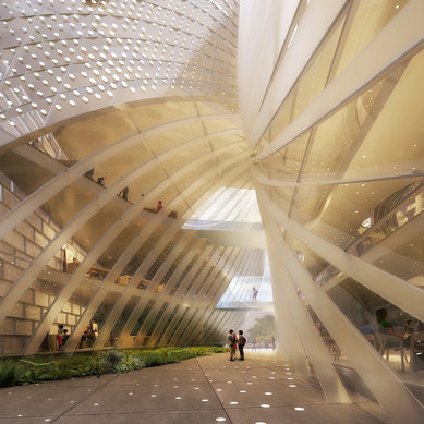 Smithsonian NASM Bezos Learning Center Competition Concept - SmithGroup