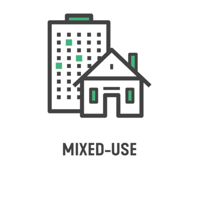Mixed-Use Icon for Workplace