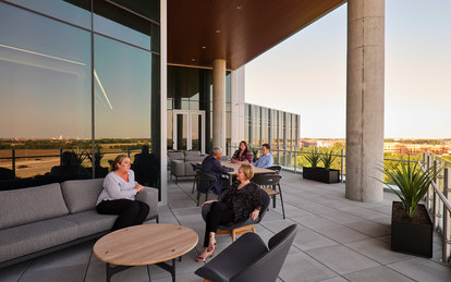 Independent Financial Headquarters Balcony Workplace Office Architecture SmithGroup Dallas McKinney 