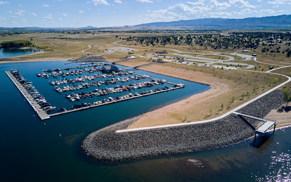 Chatfield Marina Aerial Waterfront Colorado